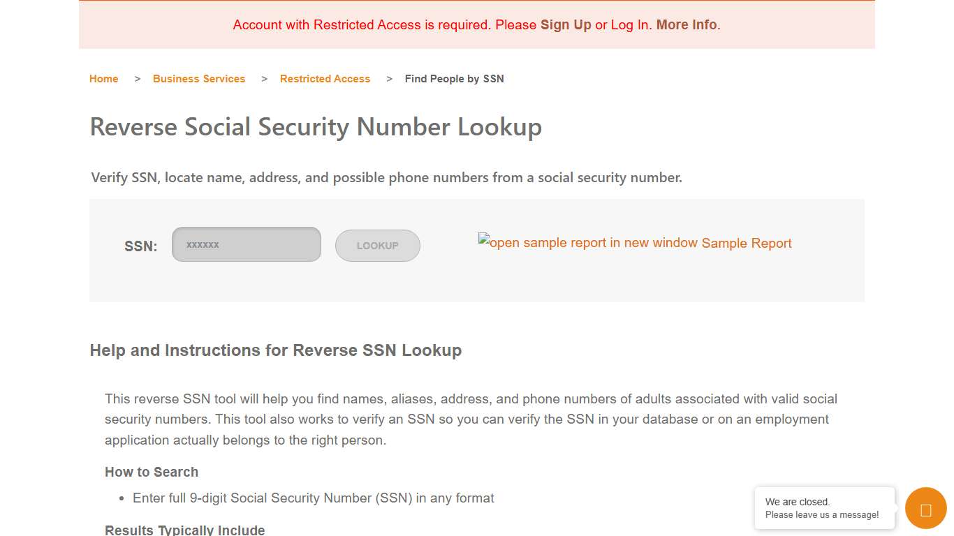 Verify SSN with Reverse Social Security Number Lookup